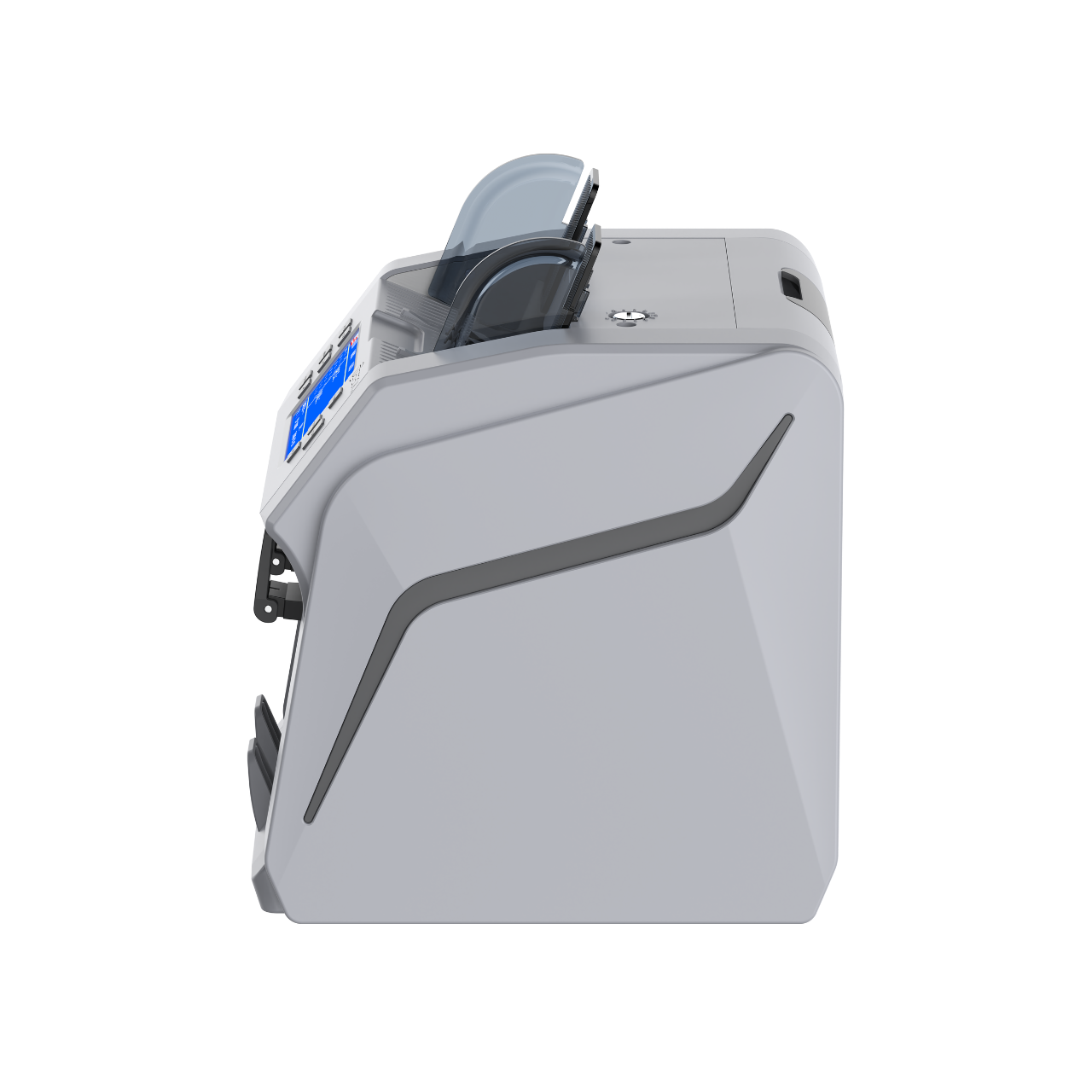 DETECK DT700 Bank Grade Mixed Denomination Money Counter with Reject Pocket, Multi Currency, Bill Counter 2CIS/UV/IR/MG/MT Counterfeit Detection, Cash Counter Serial Number, Printer Enabled