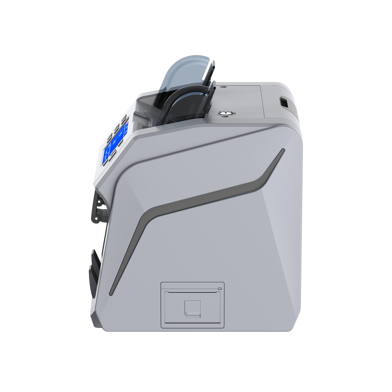 DETECK DT700 Bank Grade Mixed Denomination Money Counter with Reject Pocket, Multi Currency, Bill Counter 2CIS/UV/IR/MG/MT Counterfeit Detection, Cash Counter Serial Number, Printer Enabled