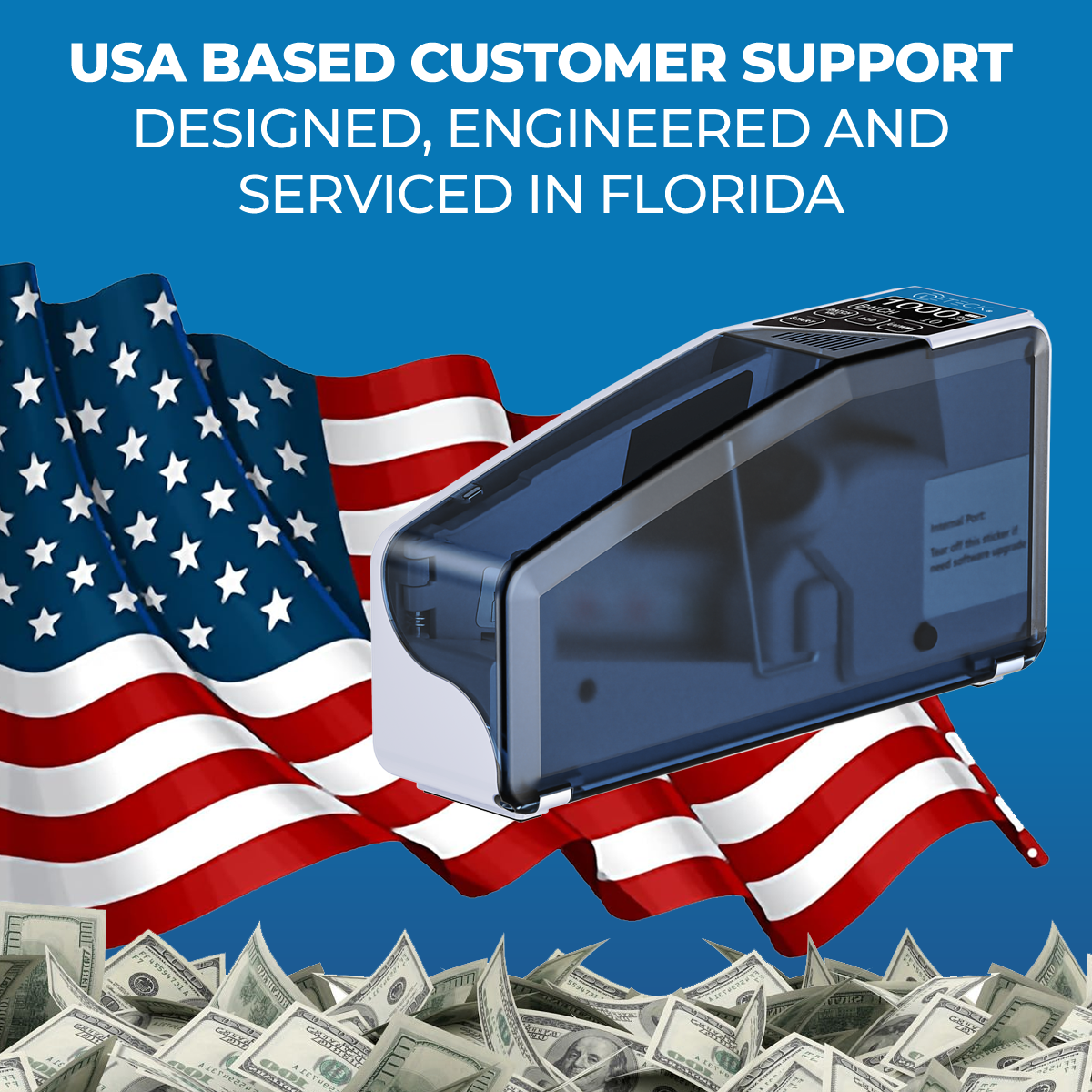 DETECK DT5SB UV/WM Portable Rechargeable Money Counter Machine