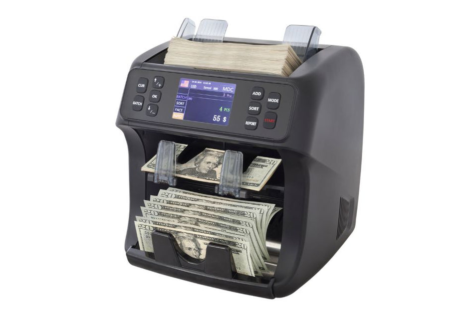 DETECK DT800 2-Pocket Mixed Denomination Money Counting Machine