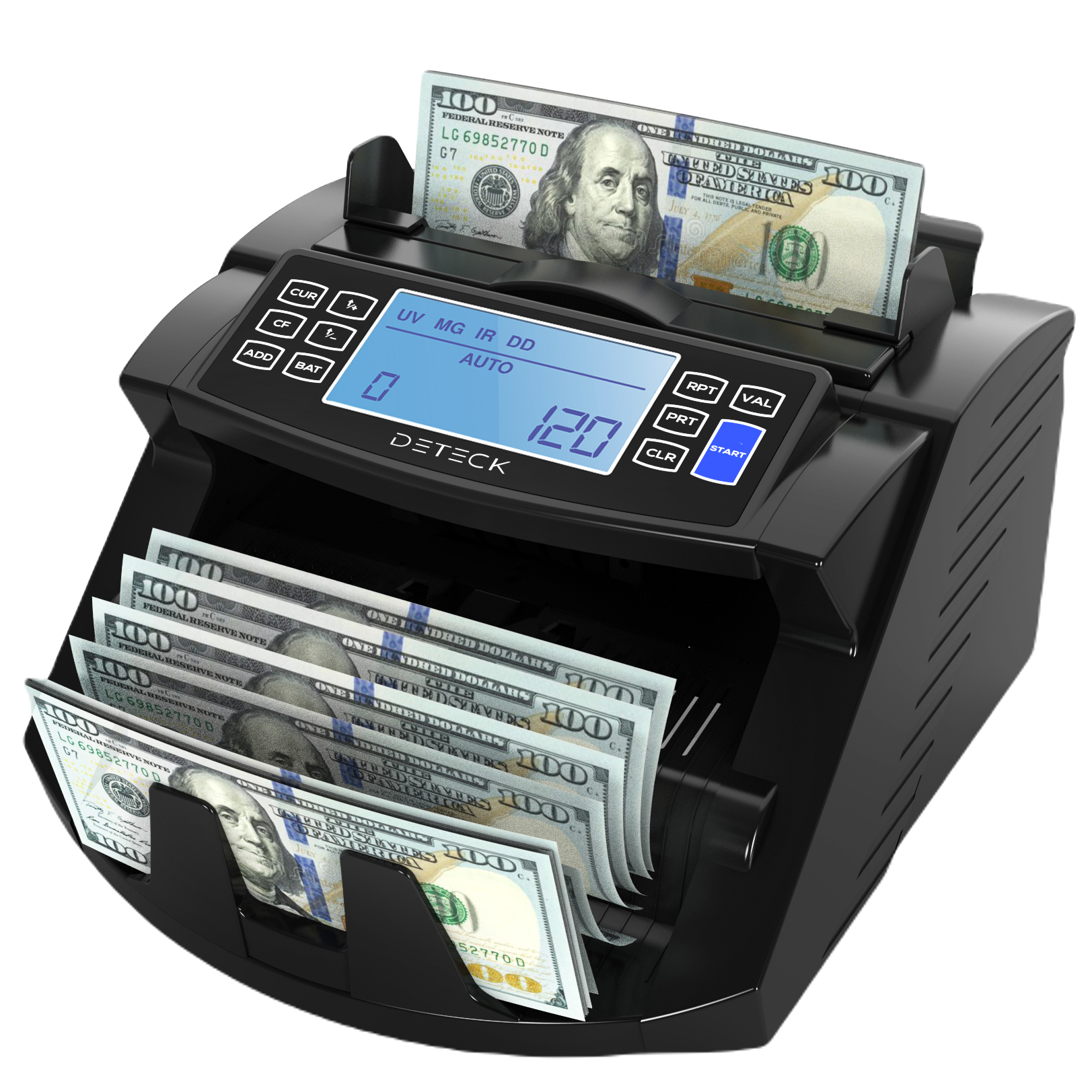 DETECK DT200 Money Counter Machine with Value Count