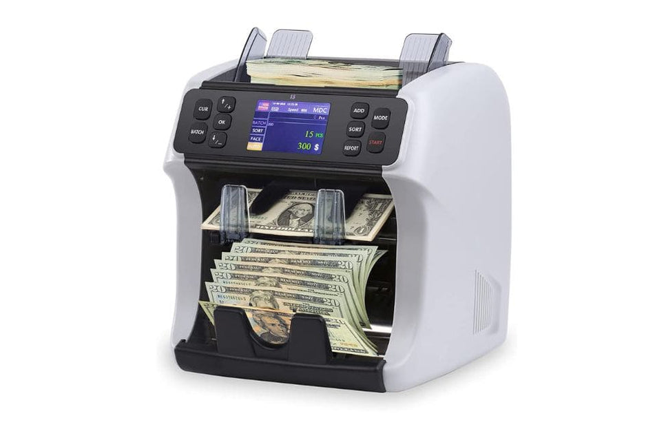 DETECK DT800 2-Pocket Mixed Denomination Money Counting Machine